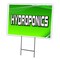 Signmission Hydroponics Yard Sign & Stake outdoor plastic coroplast window, C-1216-DS-Hydroponics C-1216-DS-Hydroponics - alternate 1